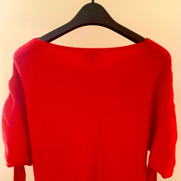 Joie Wool/Cashmere Blend Ruched Tie Sleeve Sweater - Picture 2 of 8